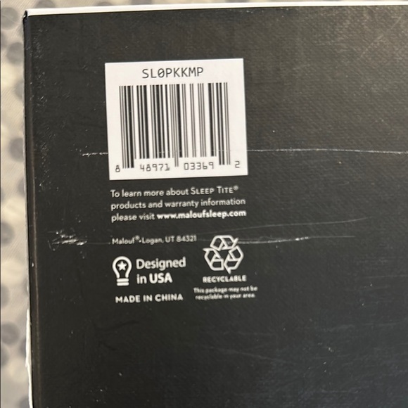 Sleep Tite Prime Smooth Mattress Protector - White- new in original box - Picture 4 of 5